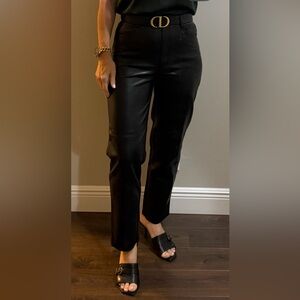 Wilfred Black Leather Trousers